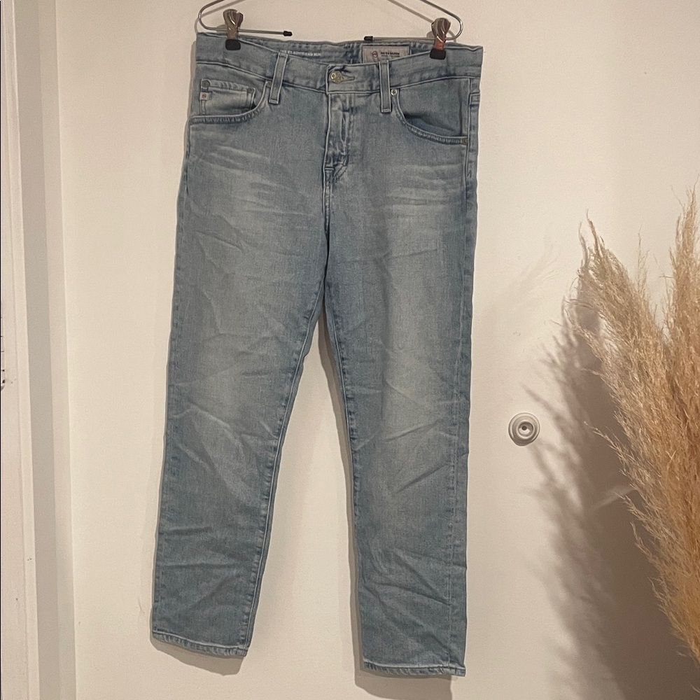 AG Adriano Goldschmied Light Wash Ex-Boyfriend Slim Jeans 27R B124